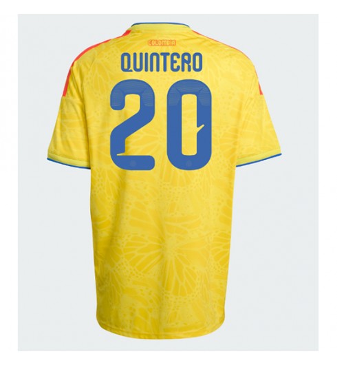 Kolumbia Juan Fernando Quintero #20 Kotipaita MM-kisat 2026 Lyhythihainen Kolumbia Juan Fernando Quintero #20 Kotipaita MM-kisat 2026 Lyhythihainen